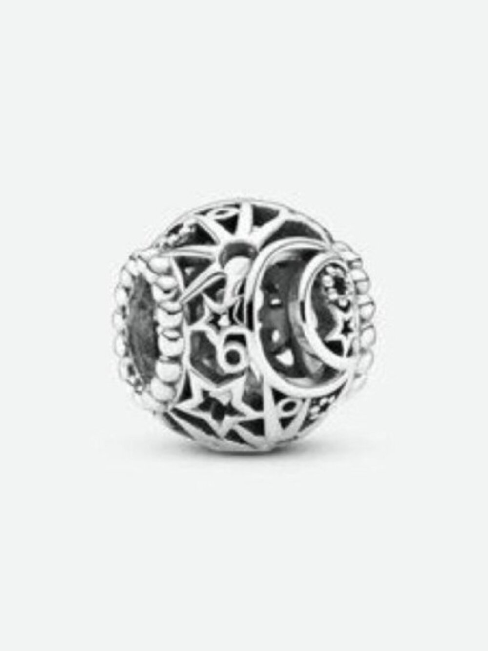 Openwork Moon & Stars Bead